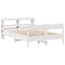 vidaXL Bed Frame without Mattress White 140x200 cm Solid Wood Pine
