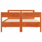 vidaXL Bed Frame without Mattress Wax Brown 140x200 cm Solid Wood Pine
