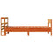 vidaXL Bed Frame without Mattress Wax Brown 90x200 cm Solid Wood Pine