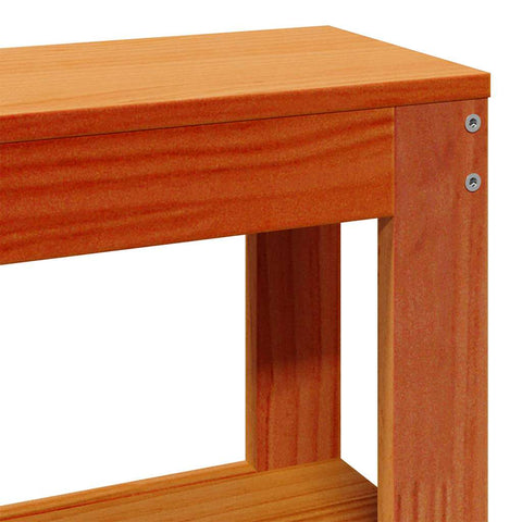 vidaXL Bed Frame without Mattress Wax Brown 90x200 cm Solid Wood Pine