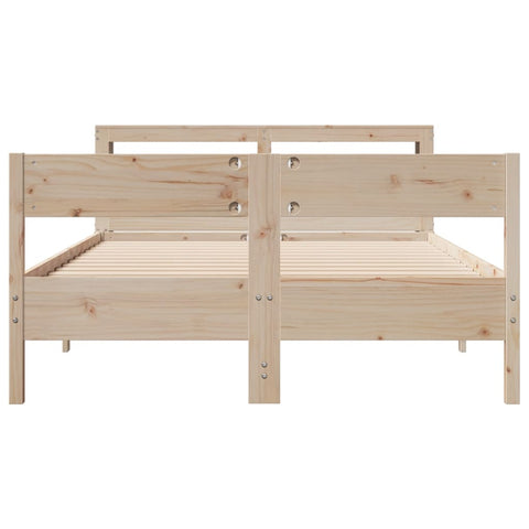 vidaXL Bed Frame without Mattress 140x190 cm Solid Wood Pine