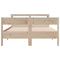 vidaXL Bed Frame without Mattress 140x190 cm Solid Wood Pine