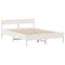 vidaXL Bed Frame without Mattress White 140x190 cm Solid Wood Pine