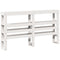 vidaXL Bed Frame without Mattress White 140x190 cm Solid Wood Pine