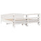vidaXL Bed Frame without Mattress White 200x200 cm Solid Wood Pine