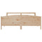vidaXL Bed Frame without Mattress 180x200 cm Super King Solid Wood Pine