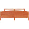 vidaXL Bed Frame without Mattress Wax Brown 180x200 cm Super King Solid Wood Pine