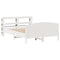 vidaXL Bed Frame without Mattress White 160x200 cm Solid Wood Pine