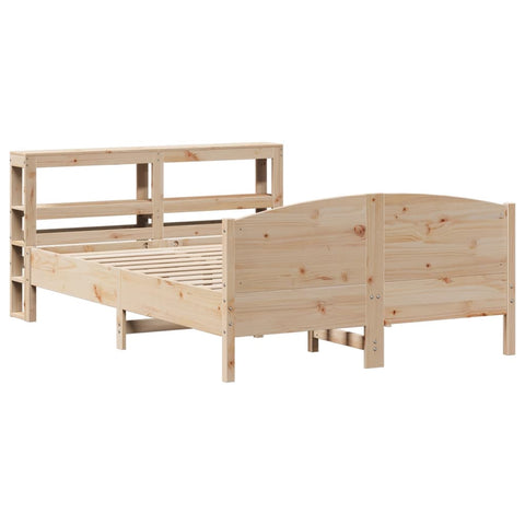 vidaXL Bed Frame without Mattress 150x200 cm King Size Solid Wood Pine