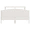 vidaXL Bed Frame without Mattress White 140x200 cm Solid Wood Pine