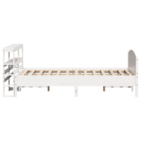 vidaXL Bed Frame without Mattress White 140x200 cm Solid Wood Pine