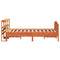 vidaXL Bed Frame without Mattress Wax Brown 140x200 cm Solid Wood Pine