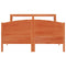 vidaXL Bed Frame without Mattress Wax Brown 120x200 cm Solid Wood Pine