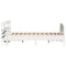 vidaXL Bed Frame without Mattress White 140x190 cm Solid Wood Pine