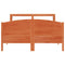 vidaXL Bed Frame without Mattress Wax Brown 140x190 cm Solid Wood Pine