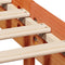 vidaXL Bed Frame without Mattress Wax Brown 140x190 cm Solid Wood Pine