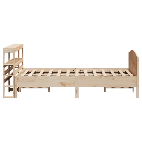 vidaXL Bed Frame without Mattress 120x190 cm Small Double Solid Wood Pine