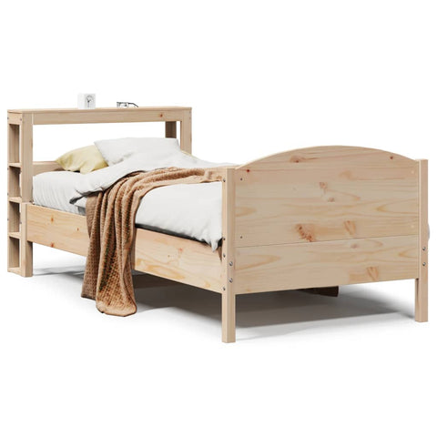 vidaXL Bed Frame without Mattress 100x200 cm Solid Wood Pine