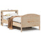 vidaXL Bed Frame without Mattress 100x200 cm Solid Wood Pine