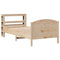 vidaXL Bed Frame without Mattress 100x200 cm Solid Wood Pine