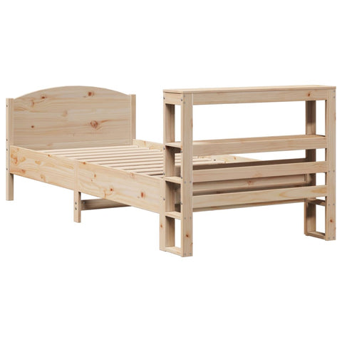 vidaXL Bed Frame without Mattress 100x200 cm Solid Wood Pine