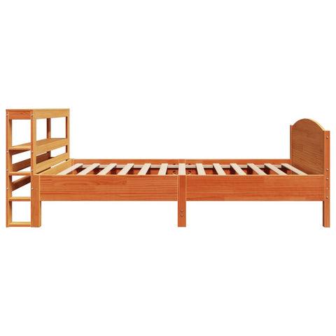 vidaXL Bed Frame without Mattress Wax Brown 90x200 cm Solid Wood Pine