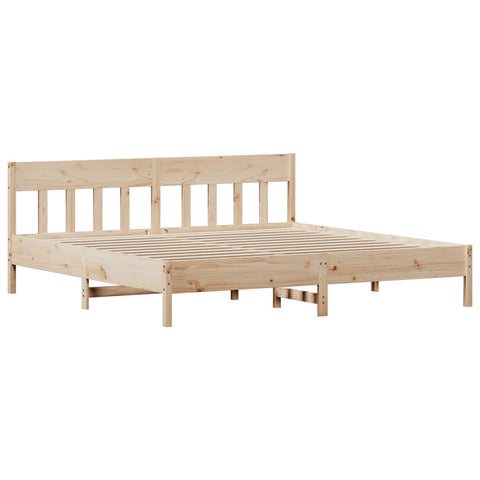 vidaXL Bed Frame without Mattress 200x200 cm Solid Wood Pine