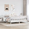 vidaXL Bed Frame without Mattress White 200x200 cm Solid Wood Pine