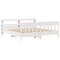 vidaXL Bed Frame without Mattress White 180x200 cm Super King Solid Wood Pine
