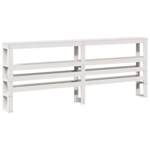 vidaXL Bed Frame without Mattress White 180x200 cm Super King Solid Wood Pine