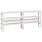 vidaXL Bed Frame without Mattress White 180x200 cm Super King Solid Wood Pine