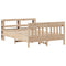 vidaXL Bed Frame without Mattress 160x200 cm Solid Wood Pine