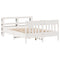 vidaXL Bed Frame without Mattress White 160x200 cm Solid Wood Pine