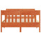vidaXL Bed Frame without Mattress Wax Brown 160x200 cm Solid Wood Pine