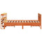 vidaXL Bed Frame without Mattress Wax Brown 160x200 cm Solid Wood Pine
