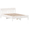 vidaXL Bed Frame without Mattress White 140x200 cm Solid Wood Pine