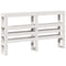 vidaXL Bed Frame without Mattress White 140x200 cm Solid Wood Pine