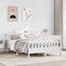 vidaXL Bed Frame without Mattress White 140x200 cm Solid Wood Pine