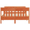 vidaXL Bed Frame without Mattress Wax Brown 140x200 cm Solid Wood Pine