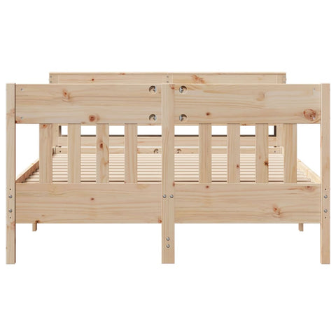 vidaXL Bed Frame without Mattress 120x200 cm Solid Wood Pine