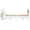 vidaXL Bed Frame without Mattress White 120x200 cm Solid Wood Pine