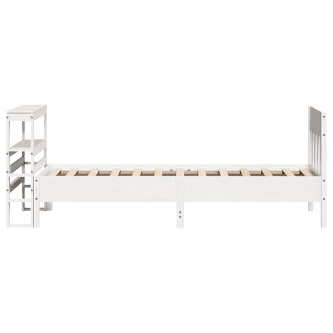 vidaXL Bed Frame without Mattress White 90x200 cm Solid Wood Pine
