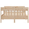vidaXL Bed Frame without Mattress 140x190 cm Solid Wood Pine