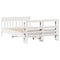 vidaXL Bed Frame without Mattress White 140x190 cm Solid Wood Pine