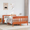 vidaXL Bed Frame without Mattress Wax Brown 135x190 cm Double Solid Wood Pine