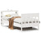 vidaXL Bed Frame without Mattress White 75x190 cm Small Single Solid Wood Pine