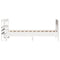 vidaXL Bed Frame without Mattress White 75x190 cm Small Single Solid Wood Pine
