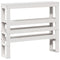 vidaXL Bed Frame without Mattress White 75x190 cm Small Single Solid Wood Pine