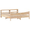 vidaXL Bed Frame with Headboard 180x200 cm Super King Solid Wood Pine