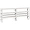 vidaXL Bed Frame with Headboard White 180x200 cm Super King Solid Wood Pine
